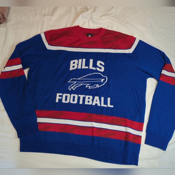 Buffalo Bills Glow In The Dark Ugly Sweater XXL - Picture 1 of 4